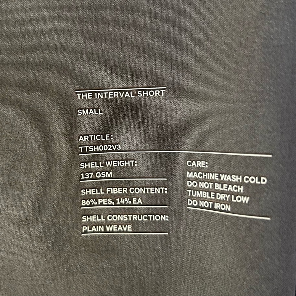 Ten Thousand Interval Shorts Mens Black Camo Unlined Drawstring 7" size S - Picture 8 of 10